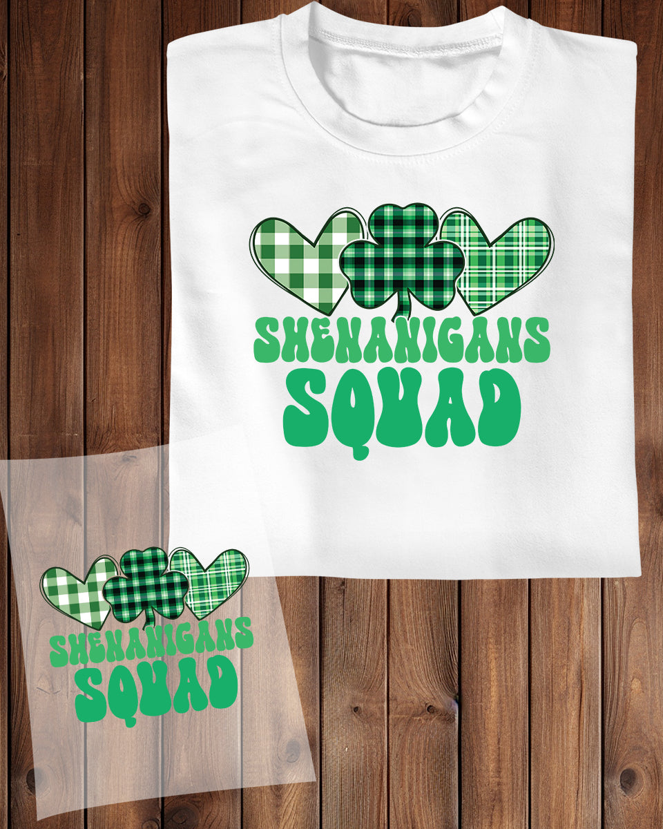 Shenanigans Squad DTF Transfer Film – Super Custom Tees